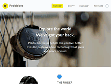 Tablet Screenshot of pebblebee.com